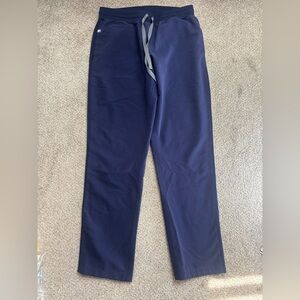 Figs Navy Blue Straight Scrub Pants Drawstring Small Nursing Hospital Scrubs men